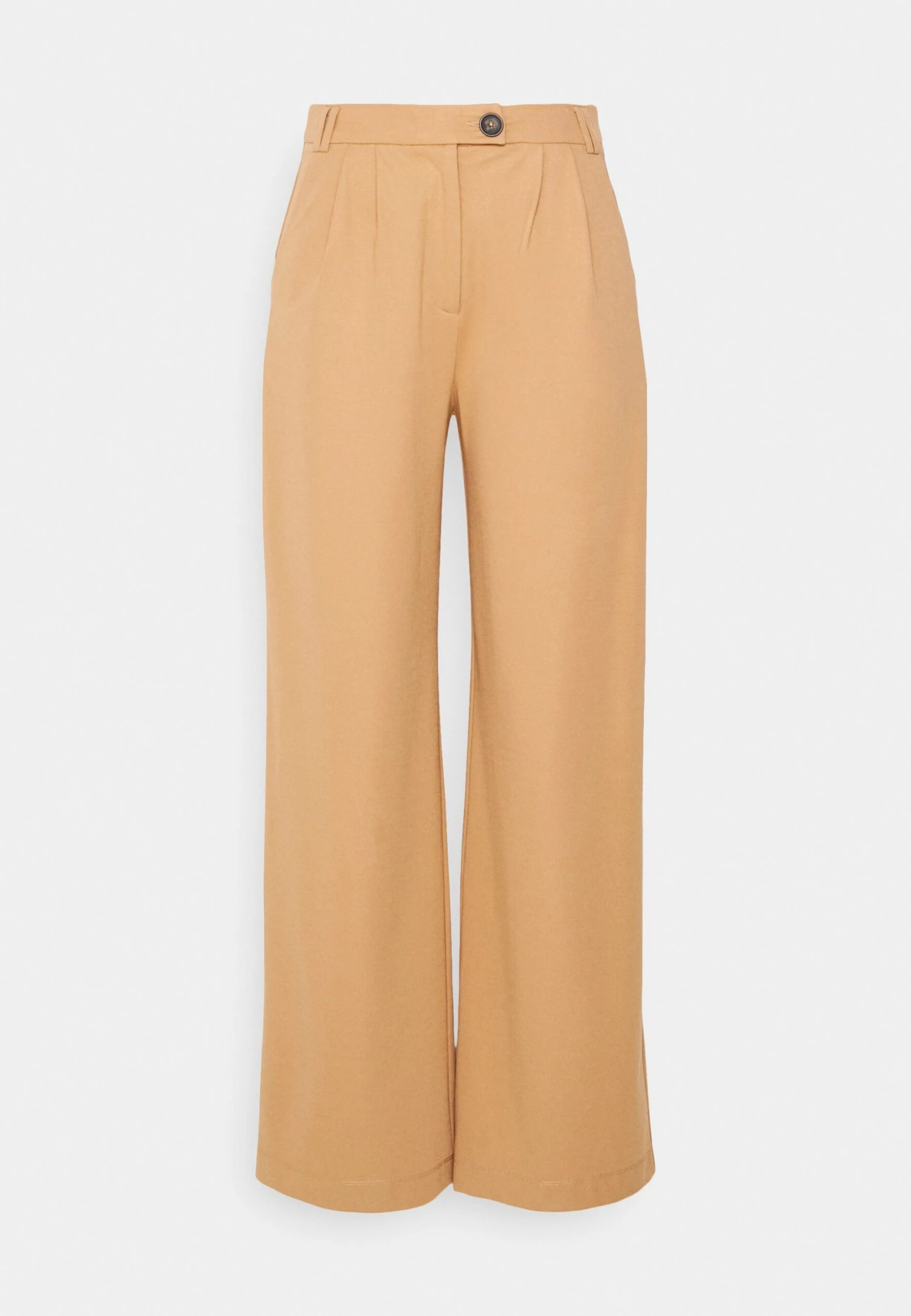 Petite Business Casual Wide Legs With Front Pleats - Pantalon Classique - Beige 7 Petite Business Casual Wide Legs With Front Pleats - Pantalon Classique - Beige – Image 5