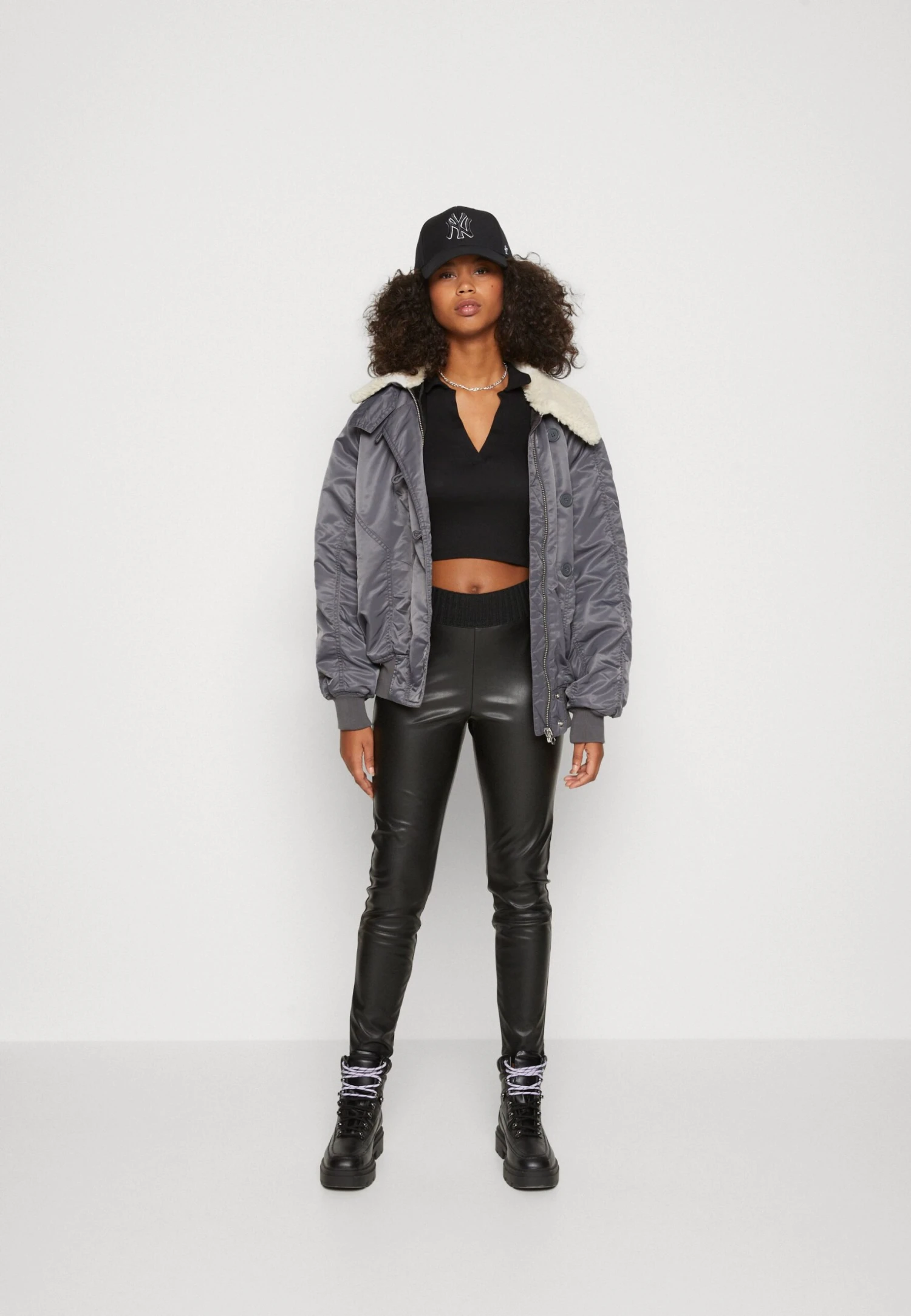 Even&Odd Long Sleeve Collar - T-Shirt À Manches Longues - Black 4 Even&Odd Long Sleeve Collar - T-Shirt À Manches Longues - Black – Image 2