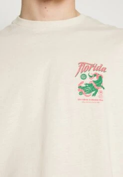 YOURTURN Crocodile Florida Graphic Tee Unisex - T-Shirt Imprimé - Beige -Anna Field Boutique 510d732c54fd483d80197dc7ac092e9c