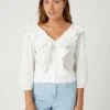 Wrangler Western Frill - Blouse - Worn White 2 Wrangler Western Frill - Blouse - Worn White -Anna Field Boutique 5d4fbbdfd07547ef815e4eee39ef6a46