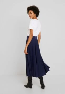 Anna Field Plisse A-Line Midi Skirt - Jupe Trapèze - Maritime Blue -Anna Field Boutique 5e377213776043ae87e0befe2a75e8ca