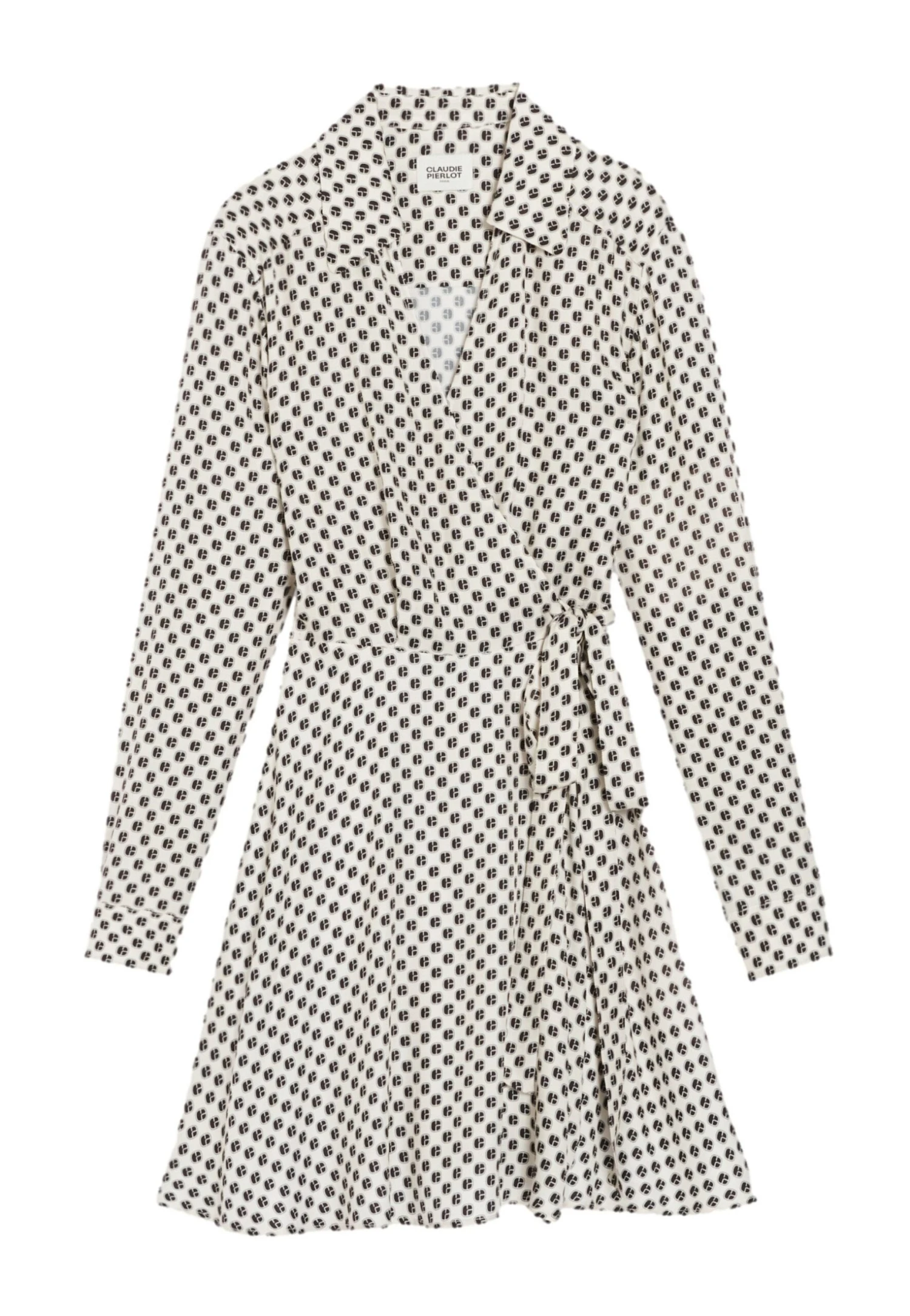 CLAUDIE PIERLOT Rixiemonogramme - Robe Chemise - Print Clair 7 CLAUDIE PIERLOT Rixiemonogramme - Robe Chemise - Print Clair – Image 5