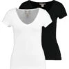 2 Pack - T-Shirt Basique - Black/White -Anna Field Boutique 68b6fdf4bee145e0be86345861888f00