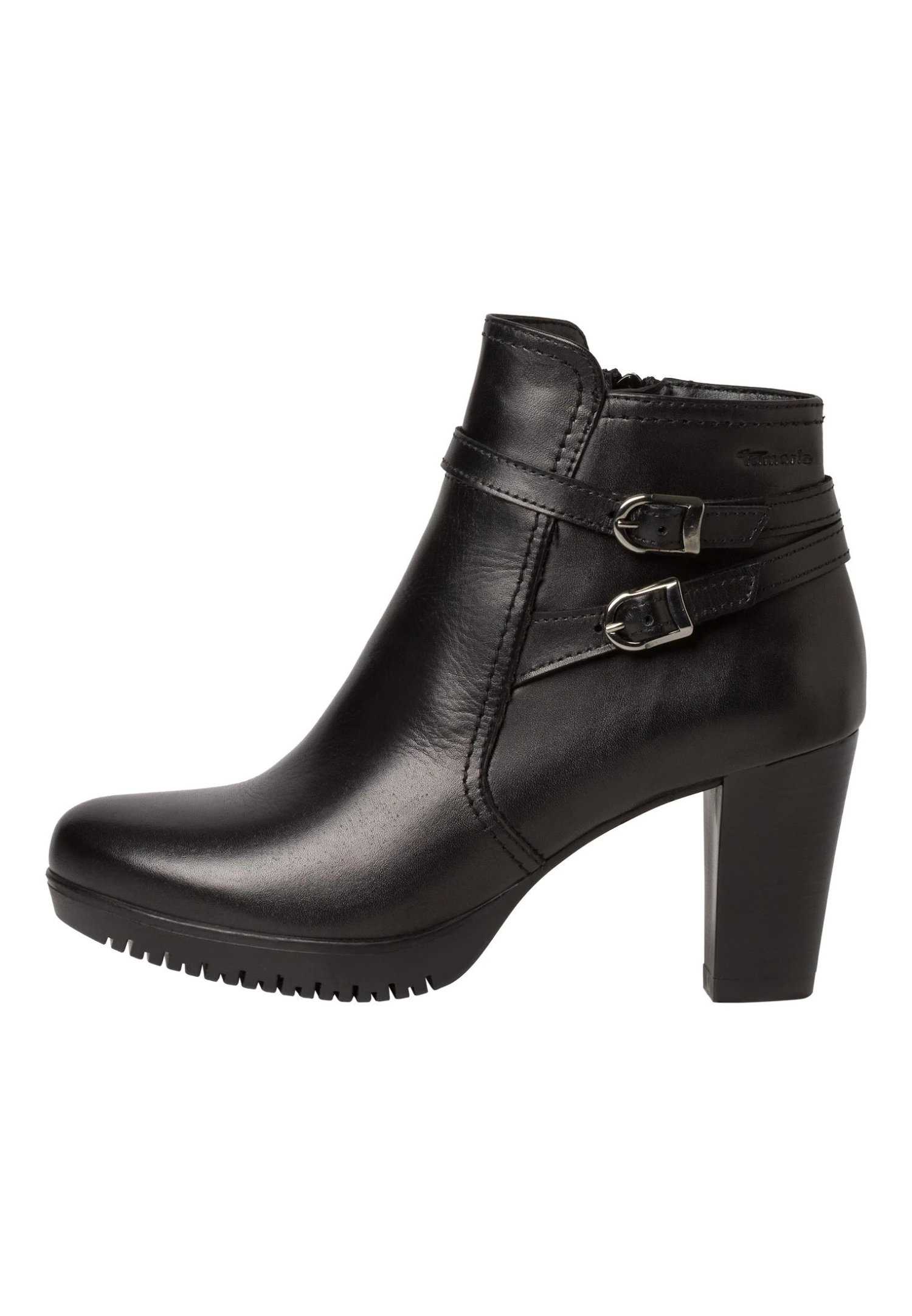 Tamaris Boots À Talons - Black Leather 4 Tamaris Boots À Talons - Black Leather – Image 2