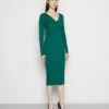 Anna Field V Ausschnitt Bodycon Midi Strickkleid - Robe Fourreau - Green -Anna Field Boutique 807e838c754e4ea180d59884c86923e3