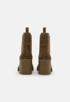 Pier One Leather - Bottines À Talons Hauts - Khaki -Anna Field Boutique 82e4380308ac44f19d33d6cff9f92202