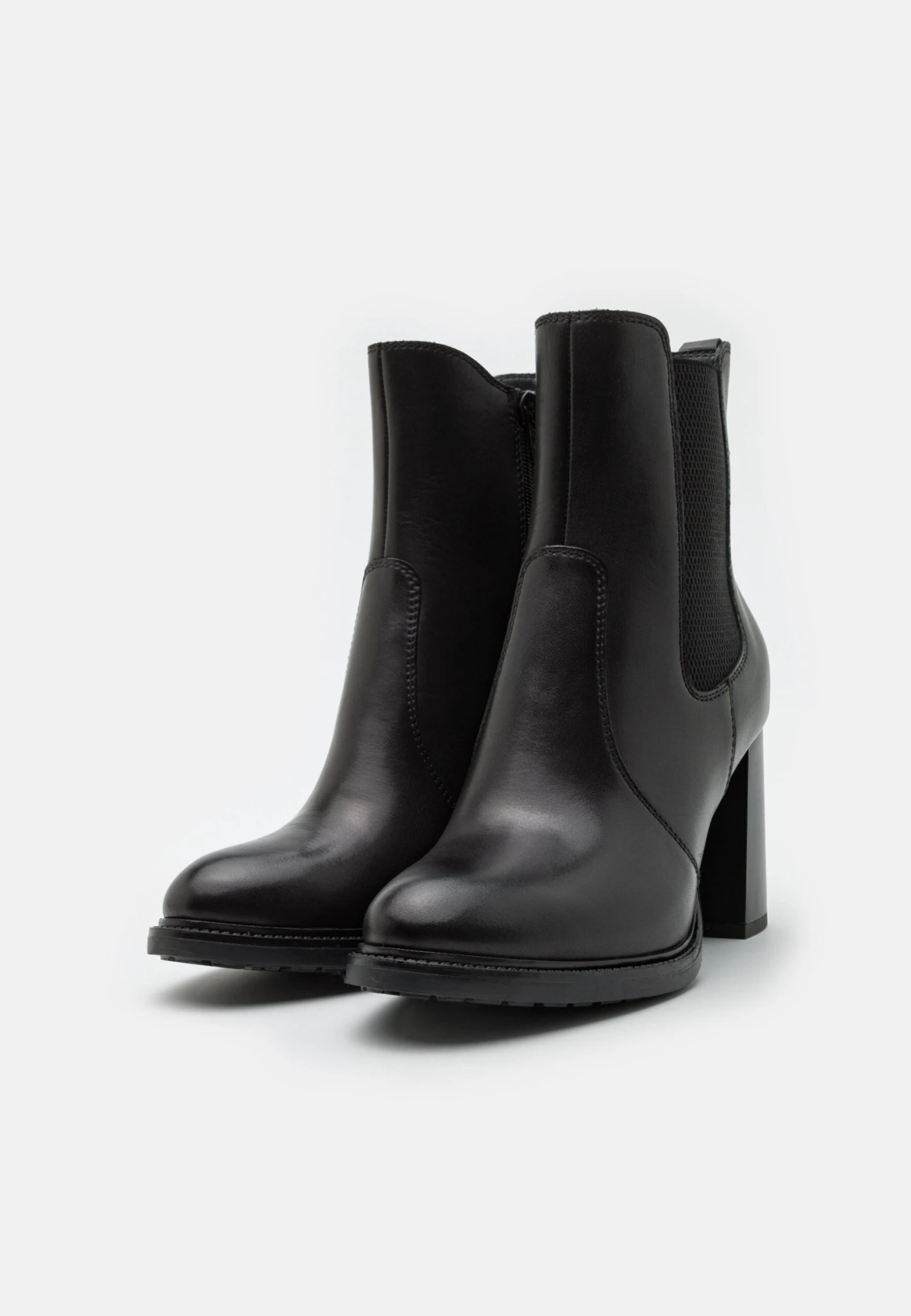 Leather - Bottines À Talons Hauts - Black 5 Leather - Bottines À Talons Hauts - Black – Image 3