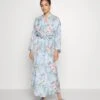 Anna Field Floral Robe - Peignoir - Blue -Anna Field Boutique a2a9590cc1db458ba9b782c2b7c7e0ba