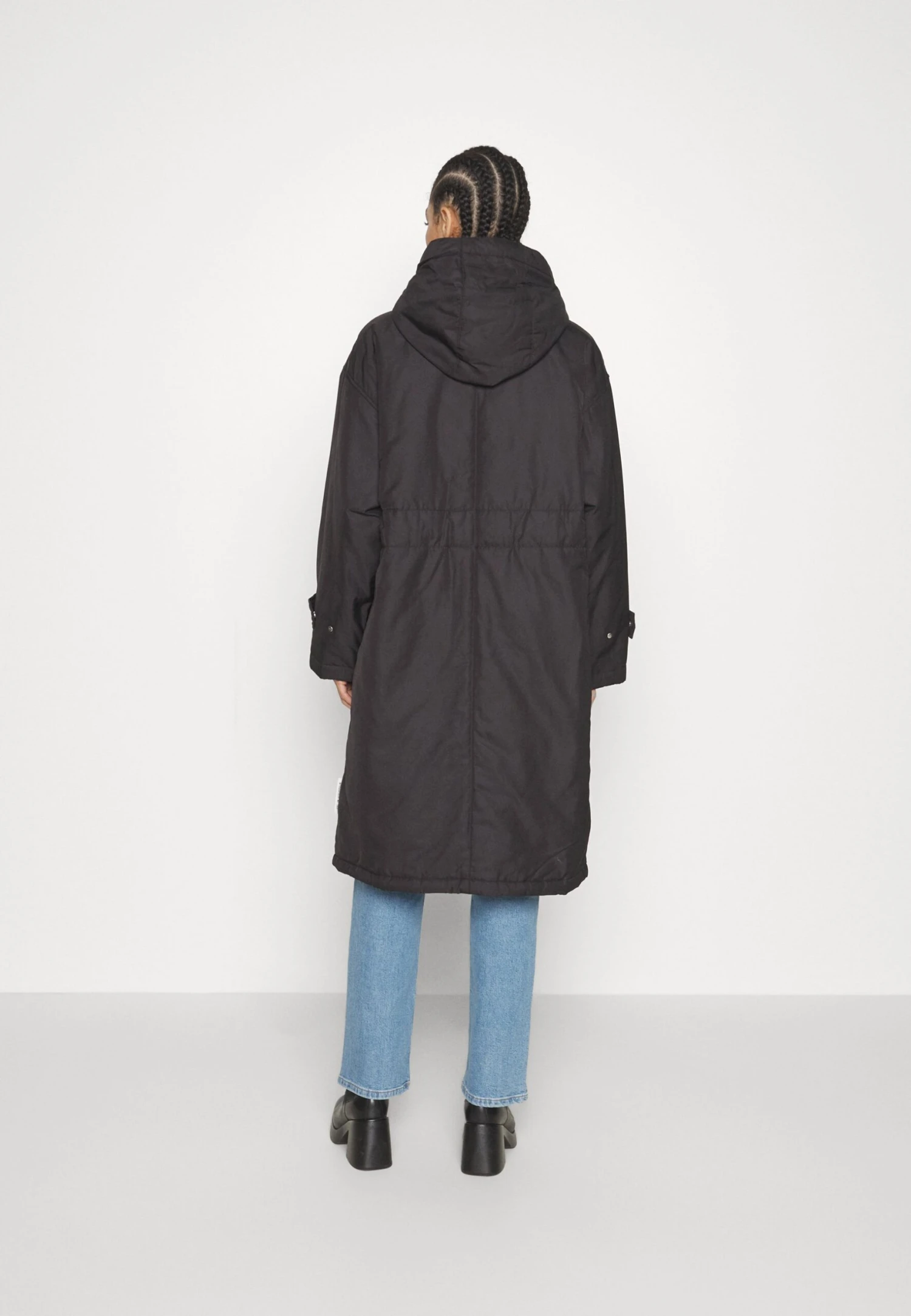 Marc O'Polo Coat Long Padded Fixed Hood Zipper Drawstring Waist - Parka - Black 6 Marc O'Polo Coat Long Padded Fixed Hood Zipper Drawstring Waist - Parka - Black – Image 4