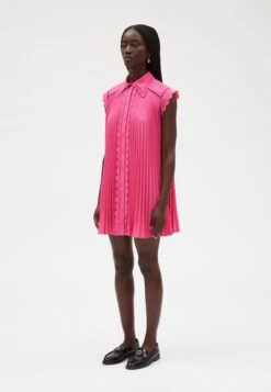 CLAUDIE PIERLOT Ramo - Robe Chemise - Bubble Gum -Anna Field Boutique d49e260f2f704087952c3af2f306d268