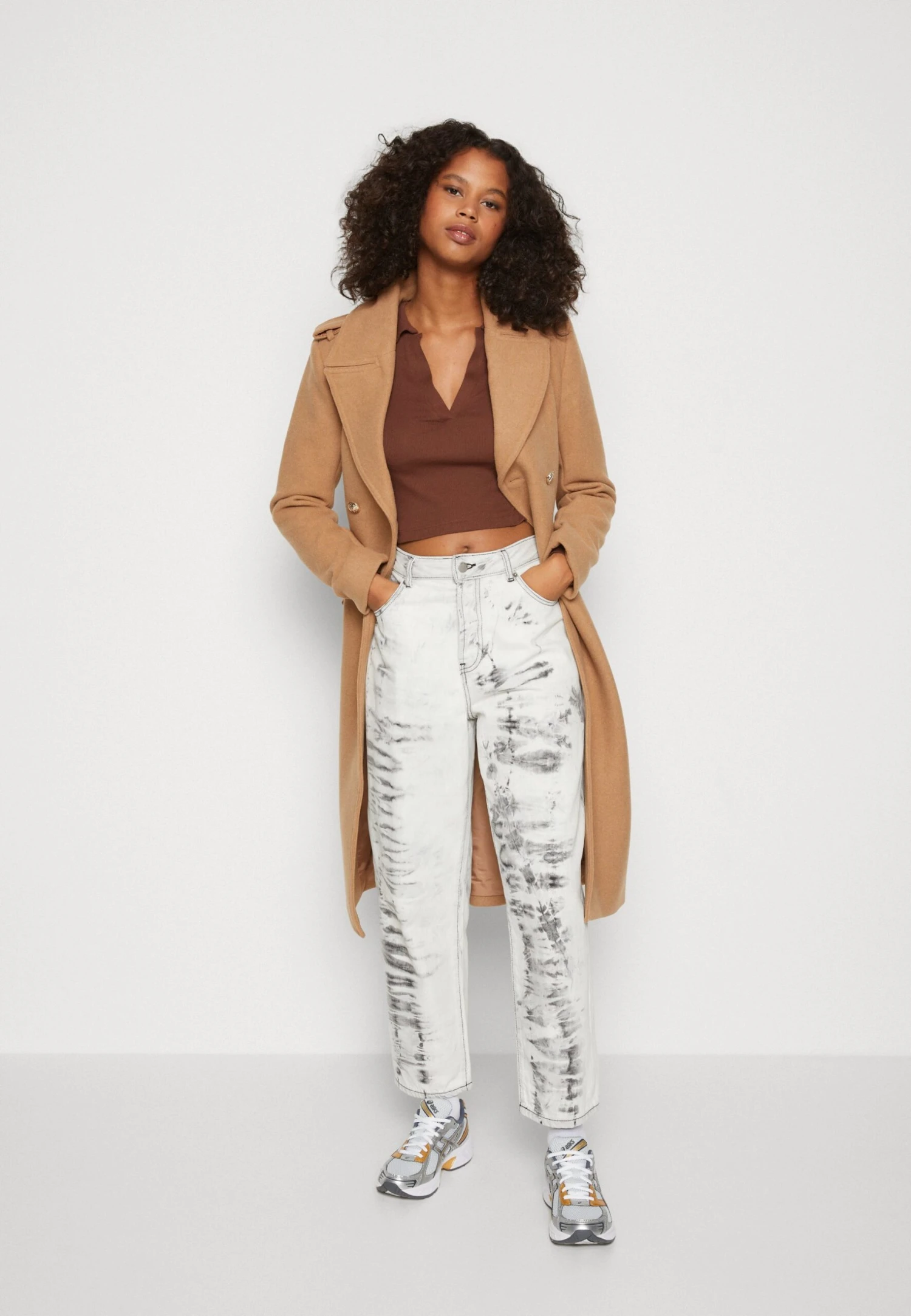 Even&Odd Long Sleeve Collar - T-Shirt À Manches Longues - Brown 4 Even&Odd Long Sleeve Collar - T-Shirt À Manches Longues - Brown – Image 2